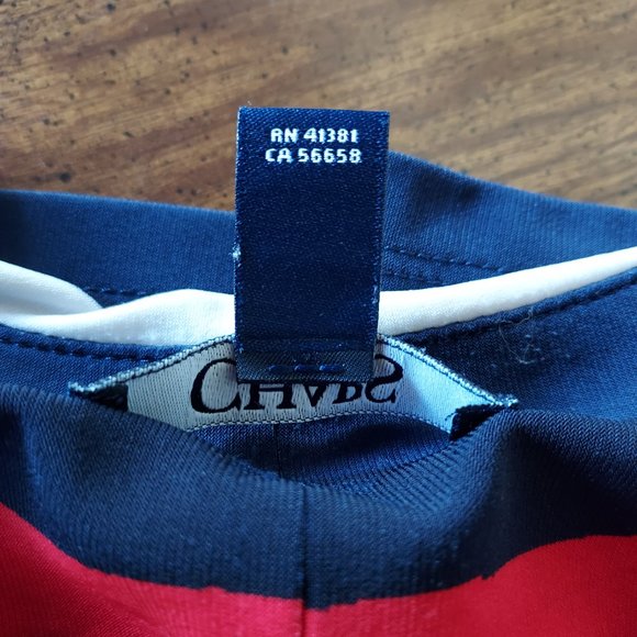 Chaps Dress XL Plus Stretchy Fabric multi-color block Stripe Sleeveless - Picture 5 of 8